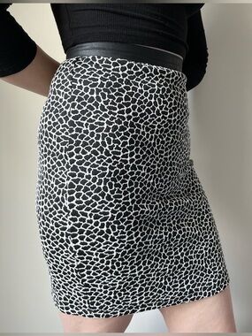 Animal Print Pencil Skirt, Size XXS/0